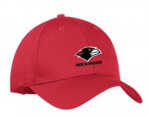 #13- Red Baseball Cap- Embroidered